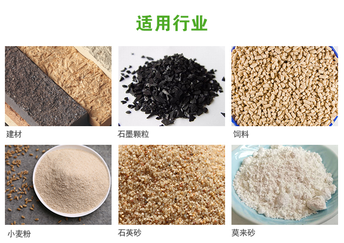 高頻振動篩主要用于化工，建材，石墨顆粒，飼料，小麥粉，石英砂，豆?jié){，果汁等各種物料的干法、濕法篩分、分級、脫水，過濾。